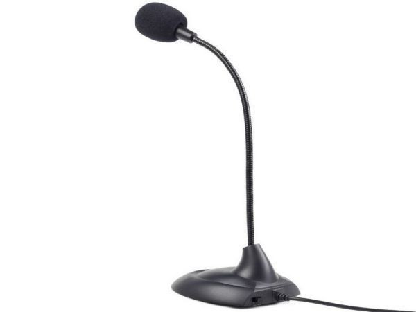 MIC-205 Desktop microphone, savitljivo telo, black, 3.5mm Gembird