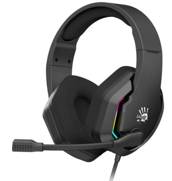 A4-G260P BLACK A4Tech Bloody  gejmerske slusalice sa mikrofonom, 50mm/16ohm, USB za RGB, 3,5mm