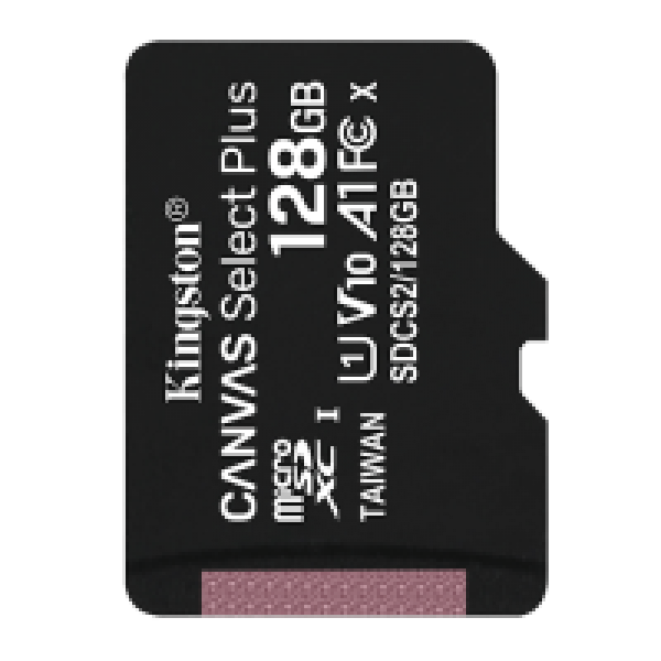 Kingston MicroSD 128GB SDCS2/128GB + Adapter