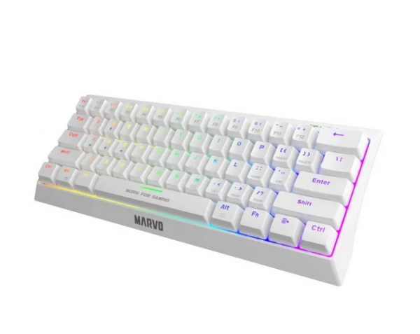 TASTATURA USB MARVO HECATE 61R KG962G WH EN-R BELA CRVENI SVICEVI