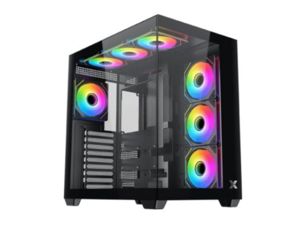 Kucište XIGMATEK Aqua V Air GamingATXMicro ATXMini ITXARGBbez napajanjacrna
