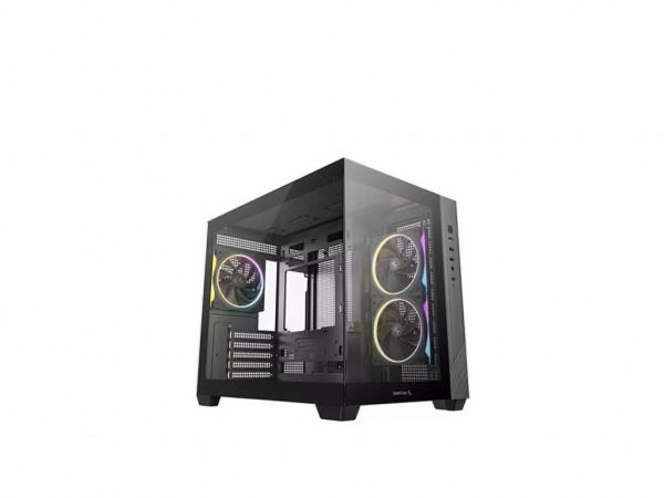 Kucište DeepCool CG330Micro-ATXITXATX PS2SFXSFX-Lbez napajanjakaljeno stakloARGBcrna